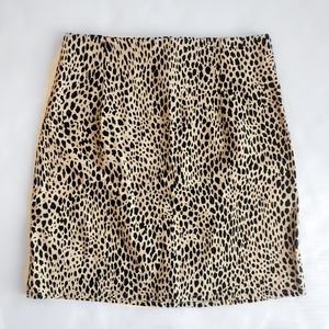 Brandy Melville Leopard Print Skirt - one size